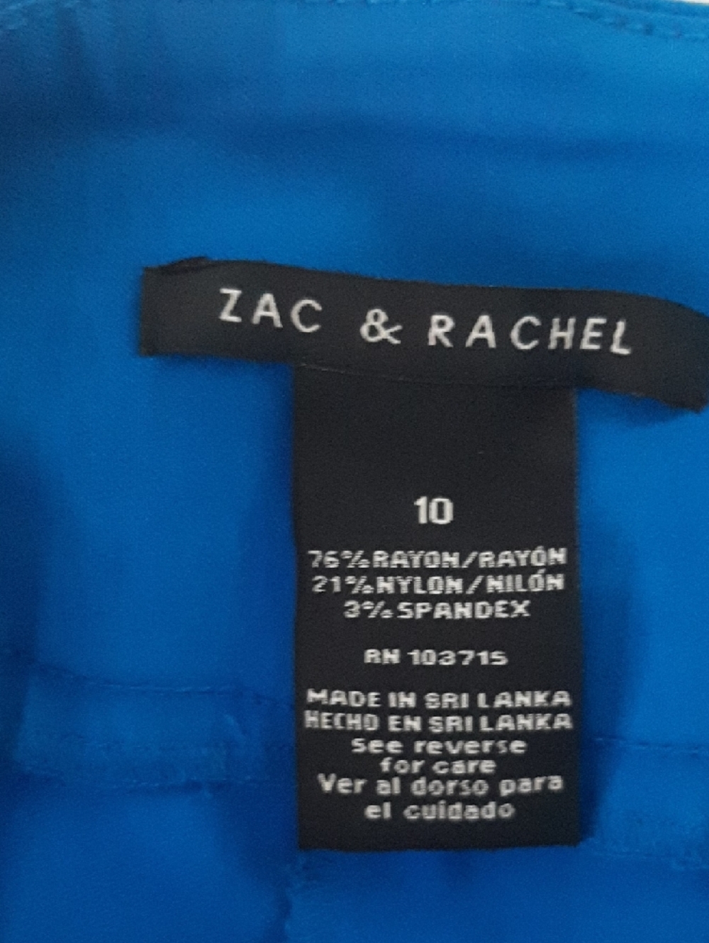 Capri Zac & Rachel Size 10 Royal Sapphire Blue Activewear Beach Or Casual - Picture 2 of 9